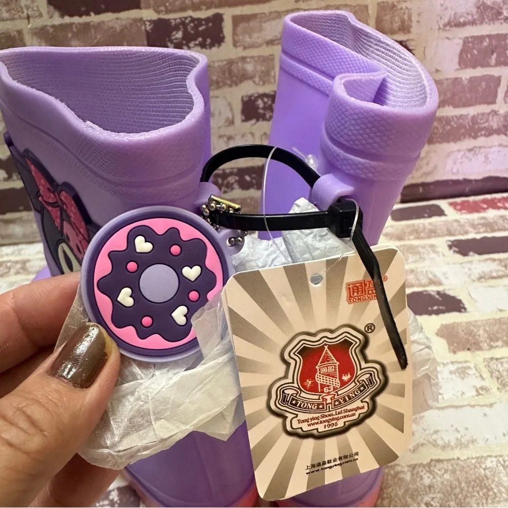 Kuromi Girls Purple Character Rain Boots 37-38